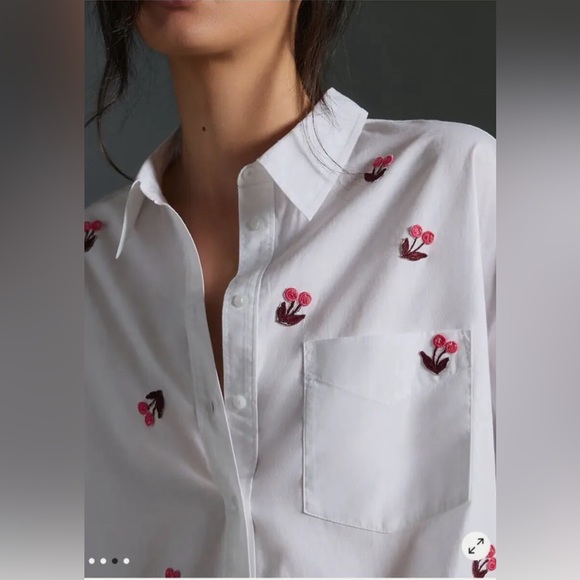 NWT Anthropologie Bennet Button Down Shirt by Maeve - Picture 2 of 4